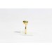 Ring Gold Yellow Tourmaline 18kt INDIA Size 12 Gemstone Women's Handmade A751